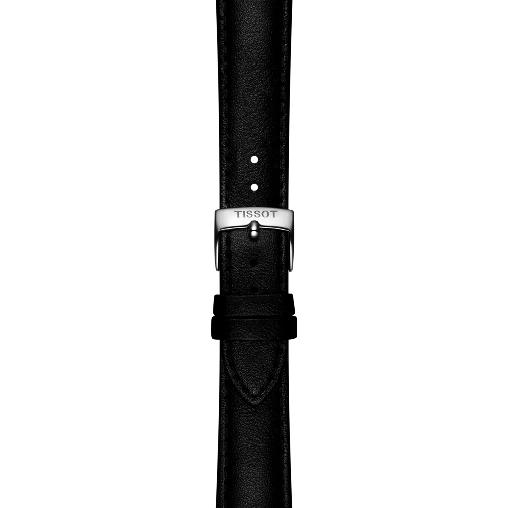 Zoom on Tissot Official Black Synthetic Strap Lugs 18 mm