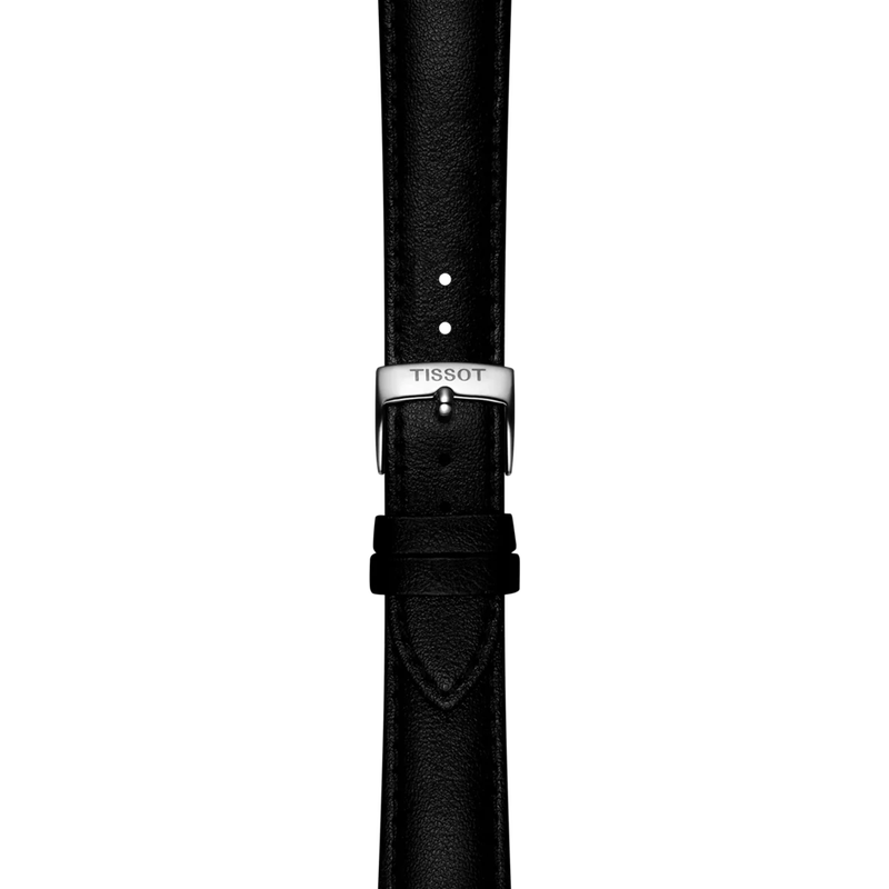 Zoom on Tissot Official Black Synthetic Strap Lugs 18 mm