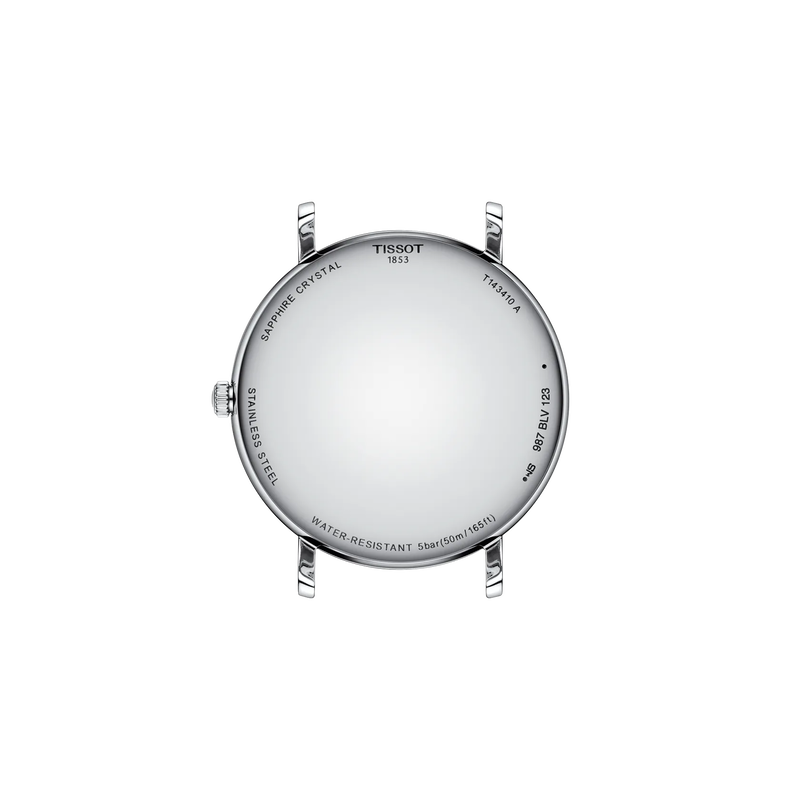 Back view of the watch case Tissot Everytime 40mm