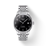 Front view of the watch Tissot Le Locle Powermatic 80 with shadow