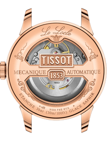Back view of the watch case Tissot Le Locle Powermatic 80
