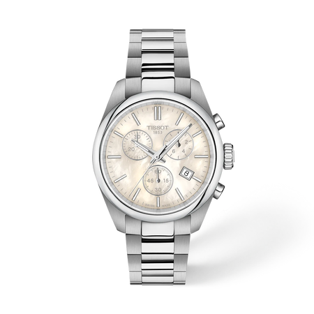 Vorderansicht der Uhr Tissot PR 100 36mm mit Schatten