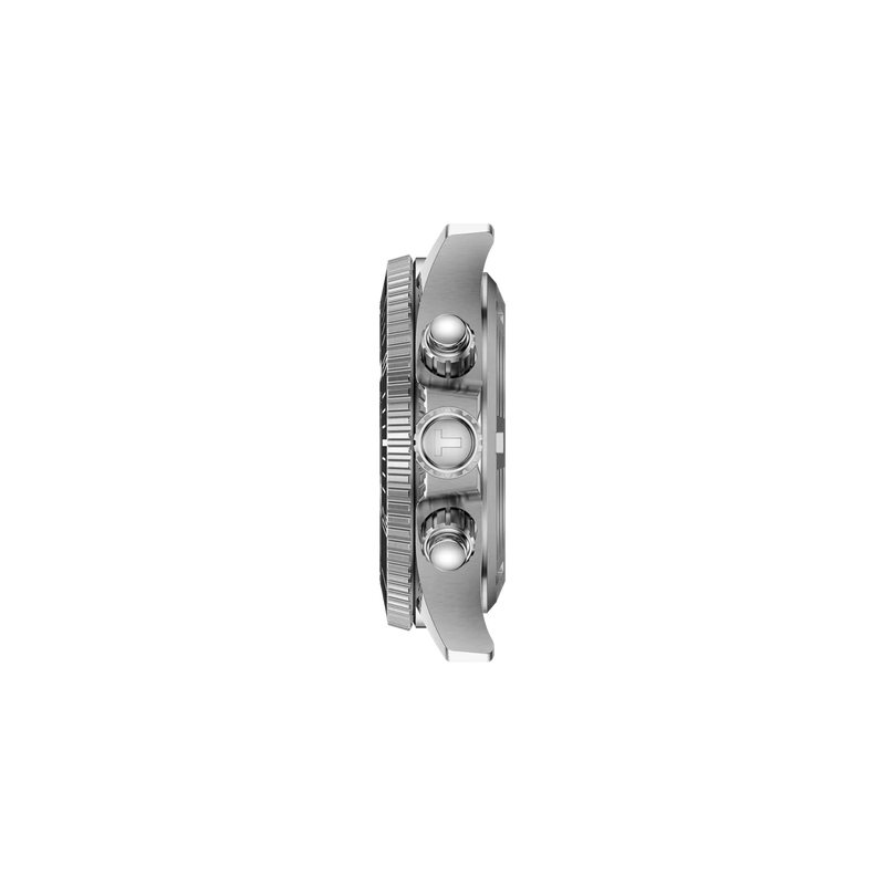 Profile view of the watch case Tissot Seastar 1000 38mm
