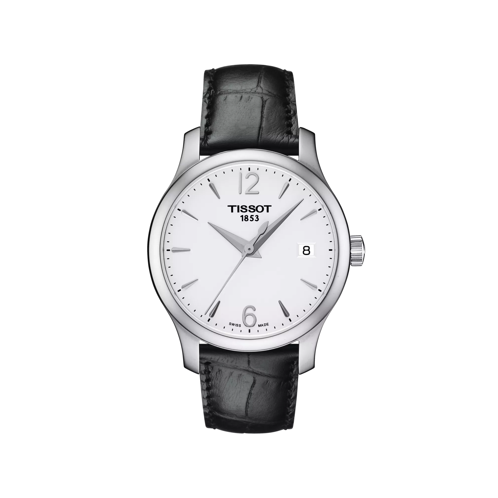 Front view of the watch Tissot Tradition Lady