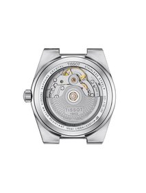 Rückansicht des Gehäuses der Uhr Tissot PRX Goldlünette 35mm