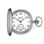 Vooraanzicht van het horloge Tissot Savonnette 49.4mm met schaduw