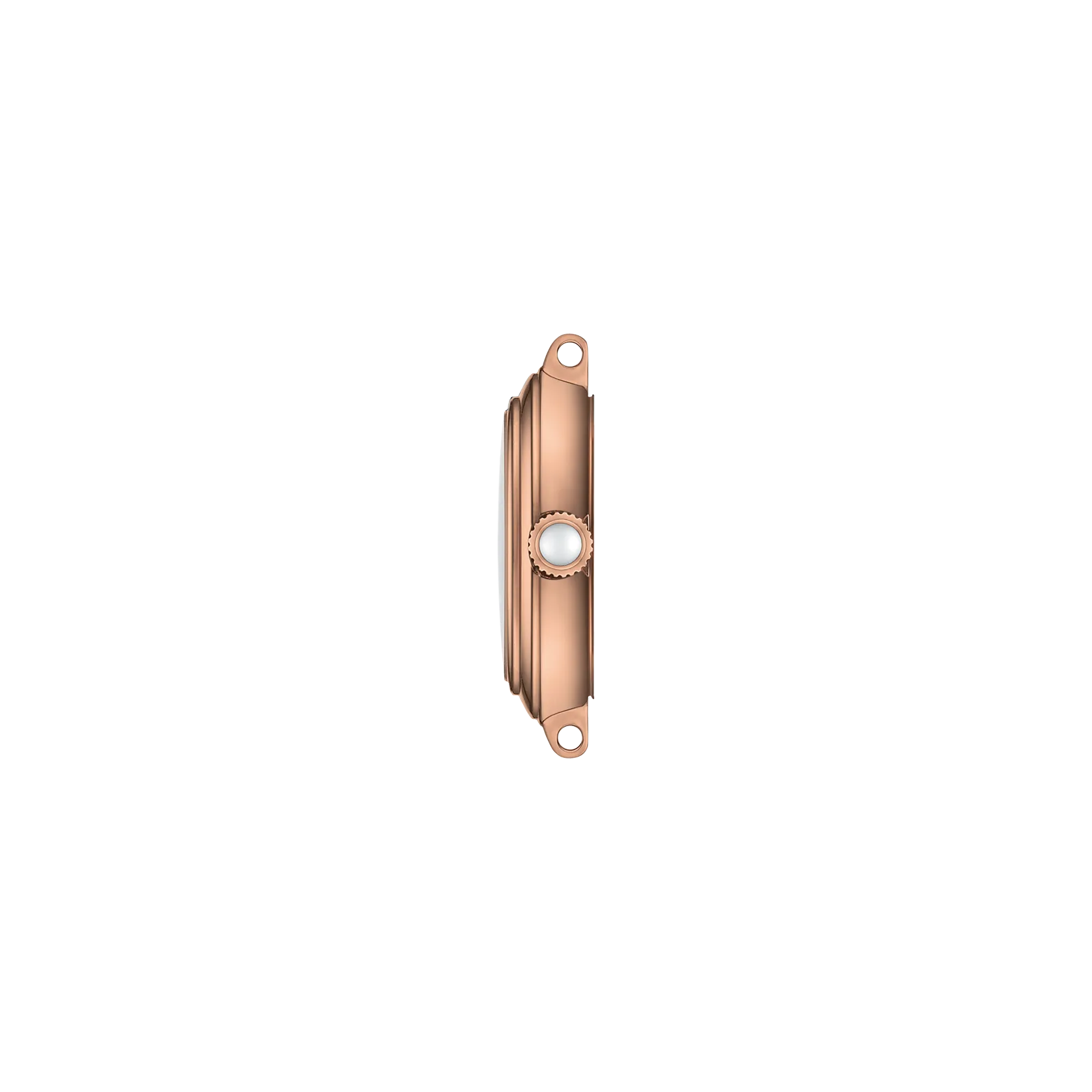 Profile view of the watch case Tissot Bellissima 26mm