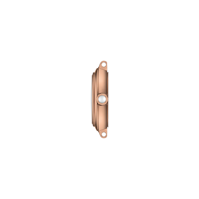 Profile view of the watch case Tissot Bellissima 26mm