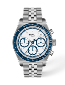 Front view of the watch Tissot PR516 41mm with shadow
