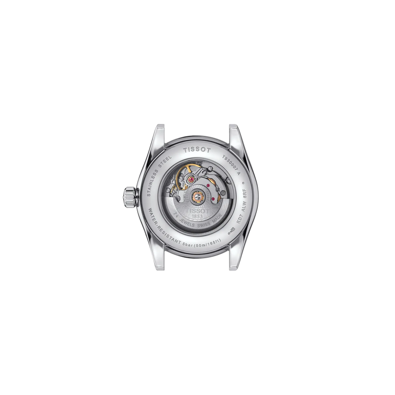 Back view of the watch case Tissot T-My Lady Gold 29mm