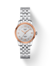 Front view of the watch Tissot Le Locle Gold 29mm with shadow