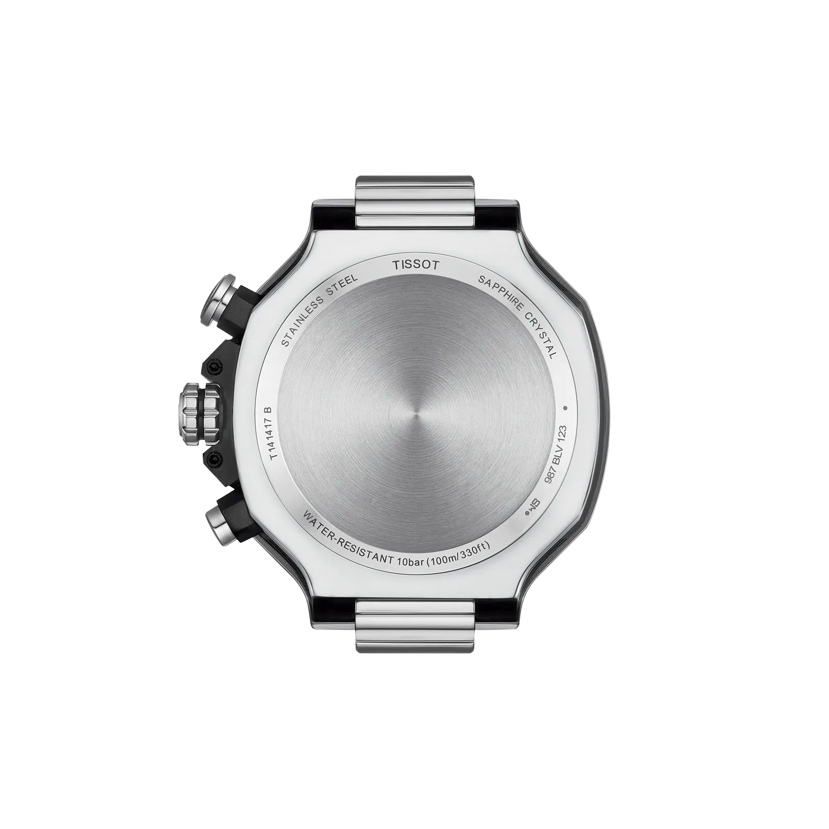 Back view of the watch case Tissot T-Race 45mm