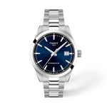 Front view of the watch Tissot Gentleman 38mm with shadow