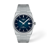 Front view of the watch Tissot PRX 40mm with shadow