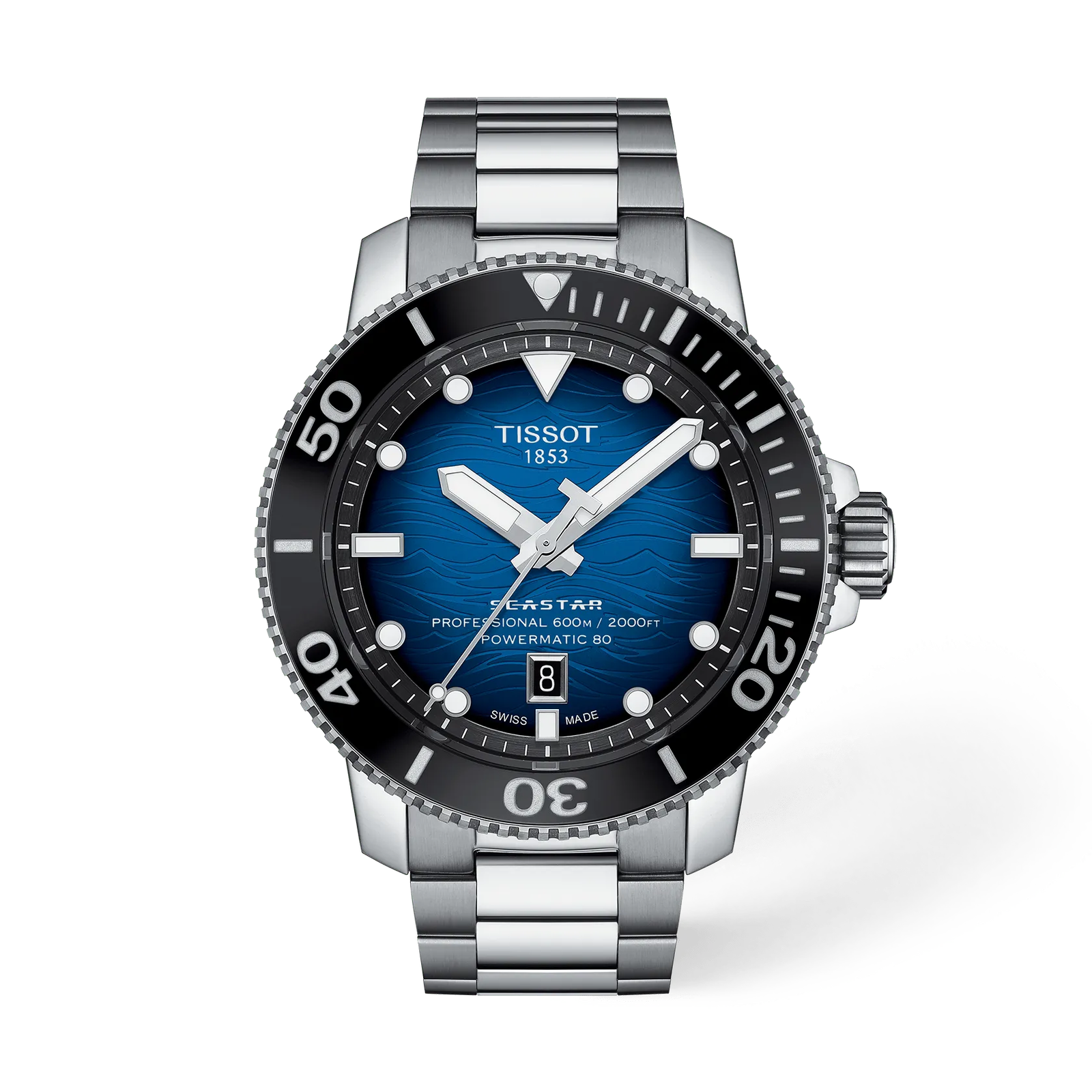 Graded blue-black