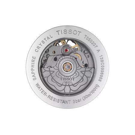 Back view of the watch case Tissot Lady Heart Powermatic 80
