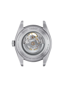 Back view of the watch case Tissot Gentleman Open Heart 40mm