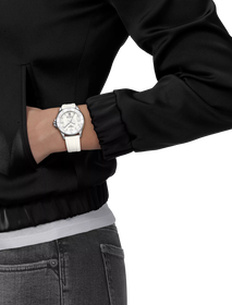 Simulation of the watch Tissot Seastar 1000 36mm on a wrist