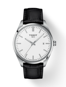 그림자가 있는 티쏘 PR100 쿼츠 40mm 시계의 전면 보기