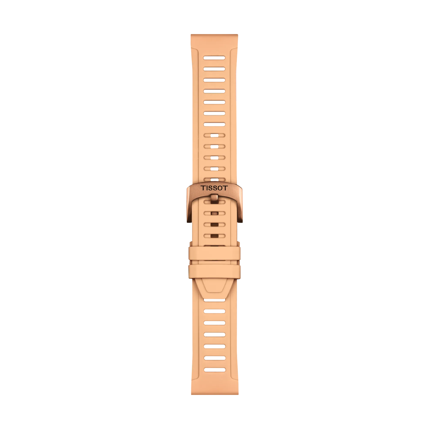 Front view of Tissot Ten Rengi Silikon Kayış Boynuz Aralığı 21 mm