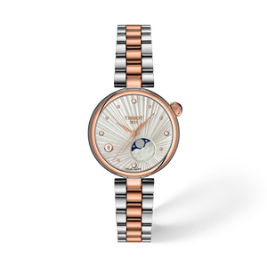 Front view of the watch Tissot Desir 29.6mm with shadow