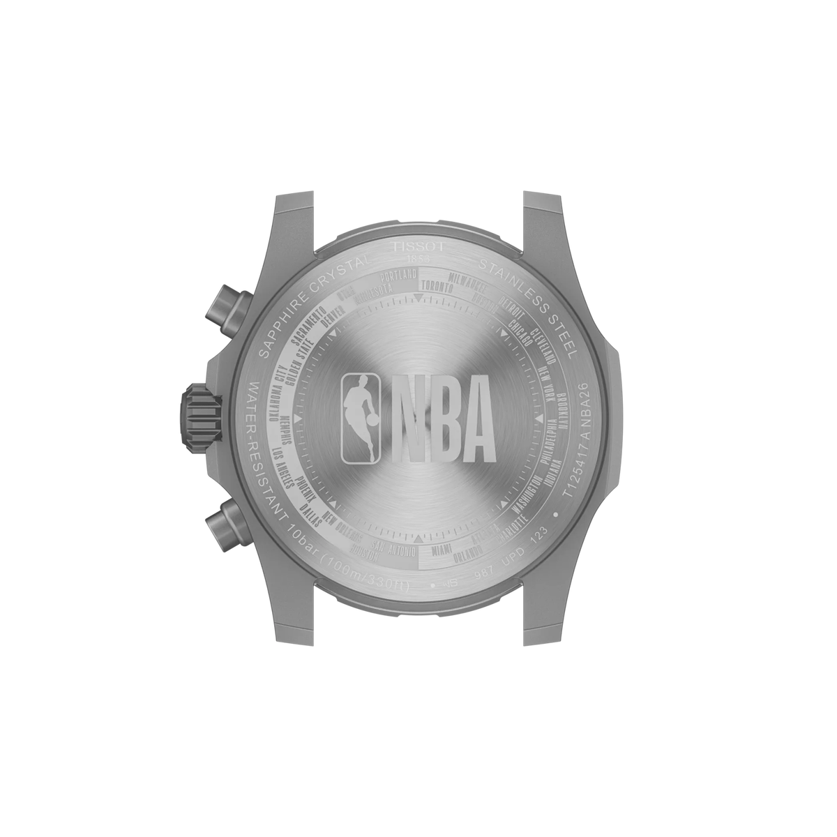 Мужские часы Tissot Supersport NBA 2026 42mm, цвет: Серый — фото 2