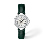 Vorderansicht der Uhr Tissot Bellissima 26mm mit Schatten