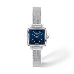 Front view of the watch Tissot Lovely Square 20x20mm with shadow