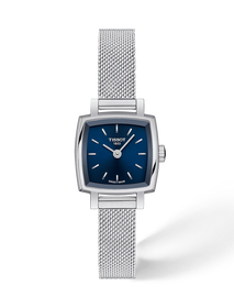 Vorderansicht der Uhr Tissot Lovely Square 20x20mm mit Schatten