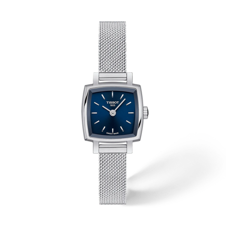 Front view of the watch Tissot Lovely Square 20x20mm with shadow