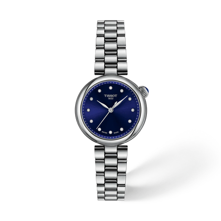 Front view of the watch Tissot Desir 28mm with shadow