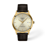 Front view of the watch TIssot Classic Dream 40mm with shadow
