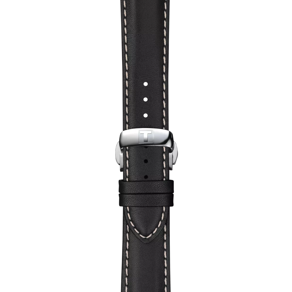 시계의 스트랩 확대/축소 티쏘 젠틀맨 파워매틱 80 실리시움 솔리드 18K 골드 베젤