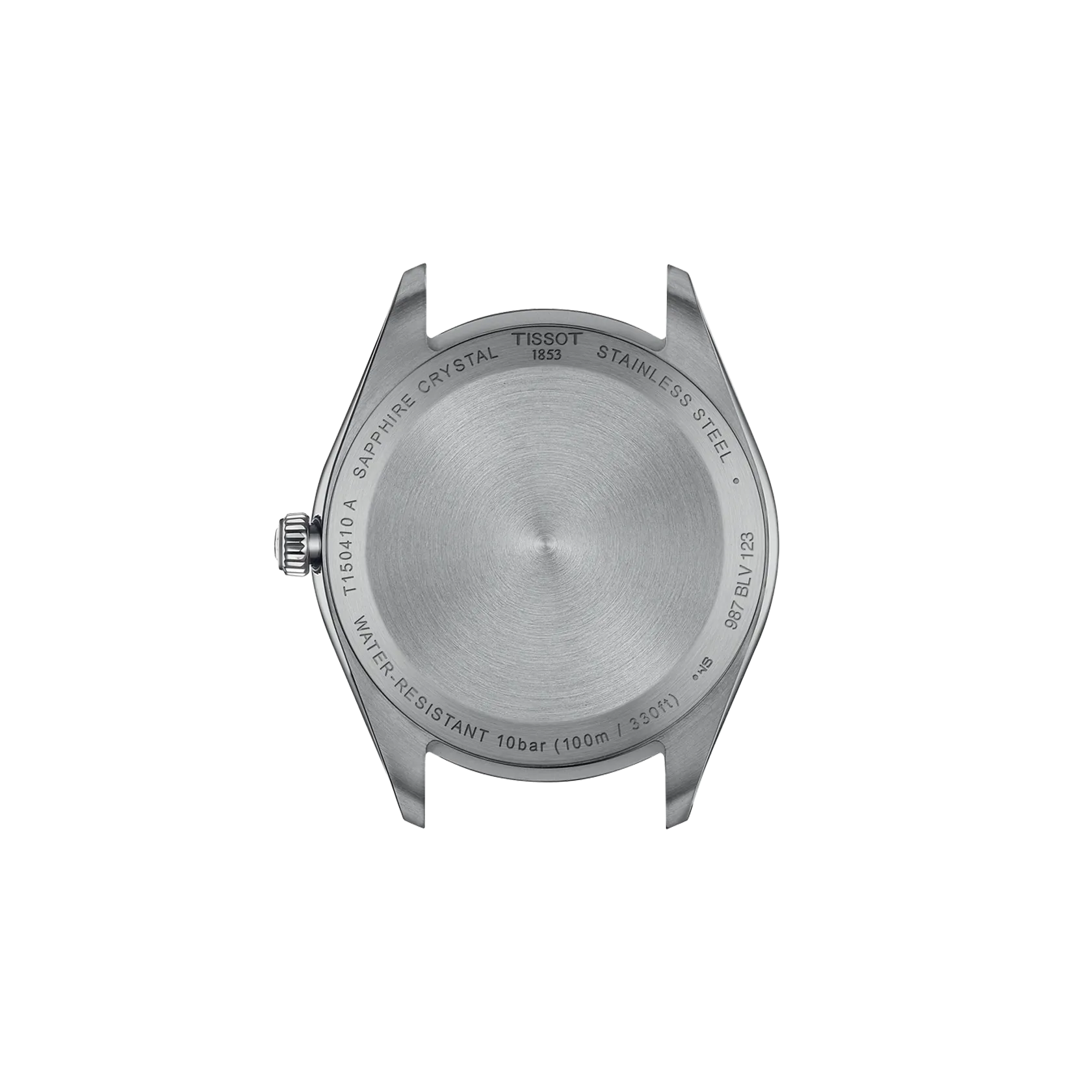 Back view of the watch case Tissot PR 100 40mm