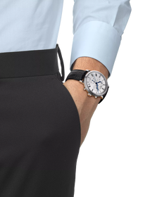 Simulation of the watch Tissot Carson Premium 41mm on a wrist