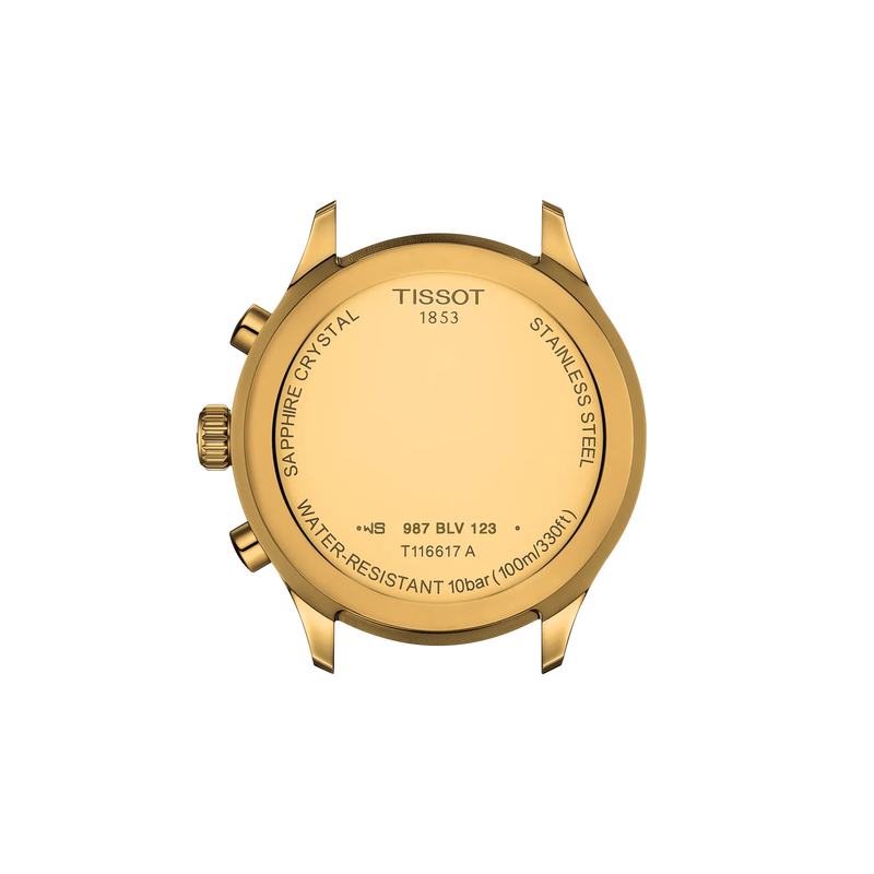Back view of the watch case Tissot Chrono XL Classic