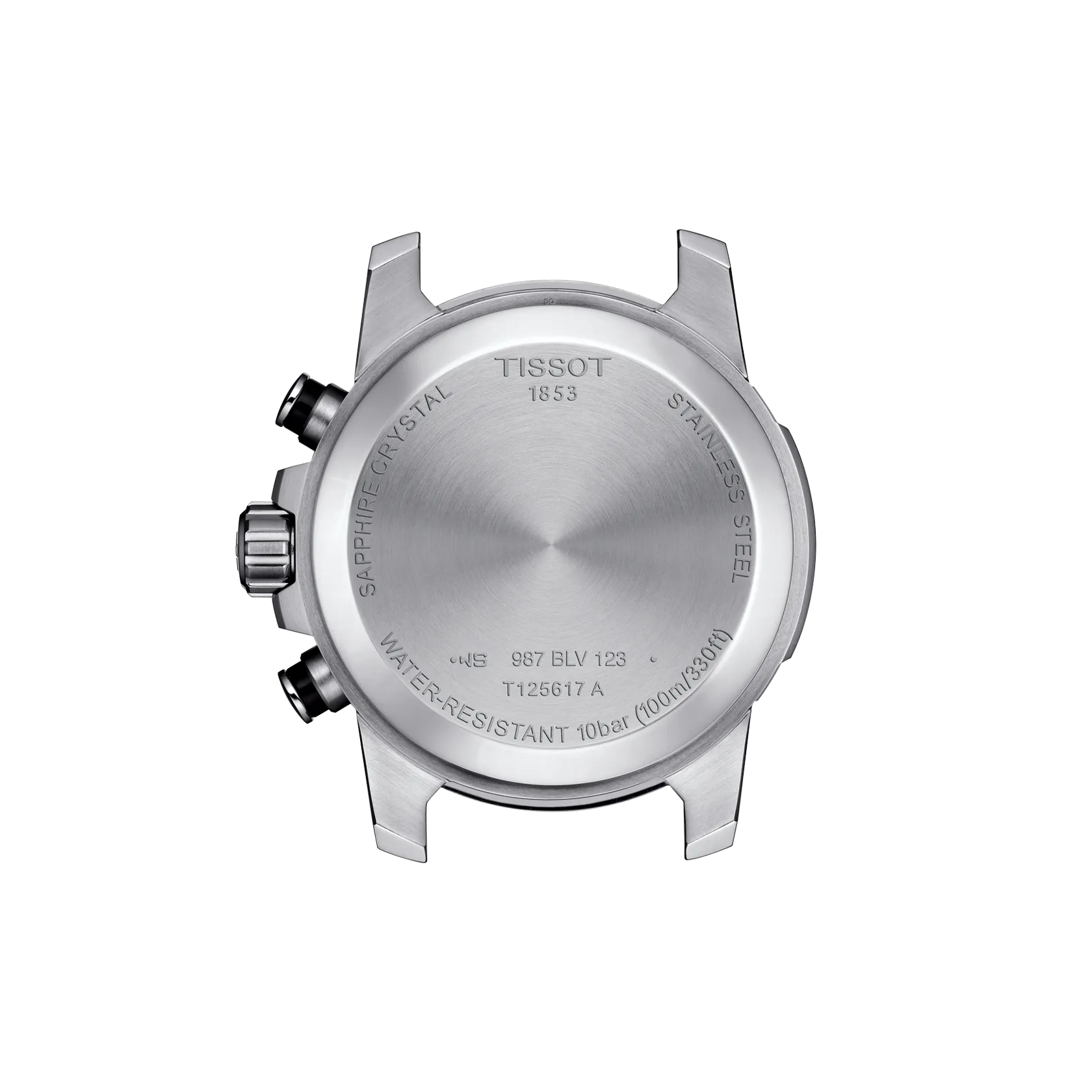 시계 케이스 뒷면 보기 티쏘 슈퍼스포츠 크로노