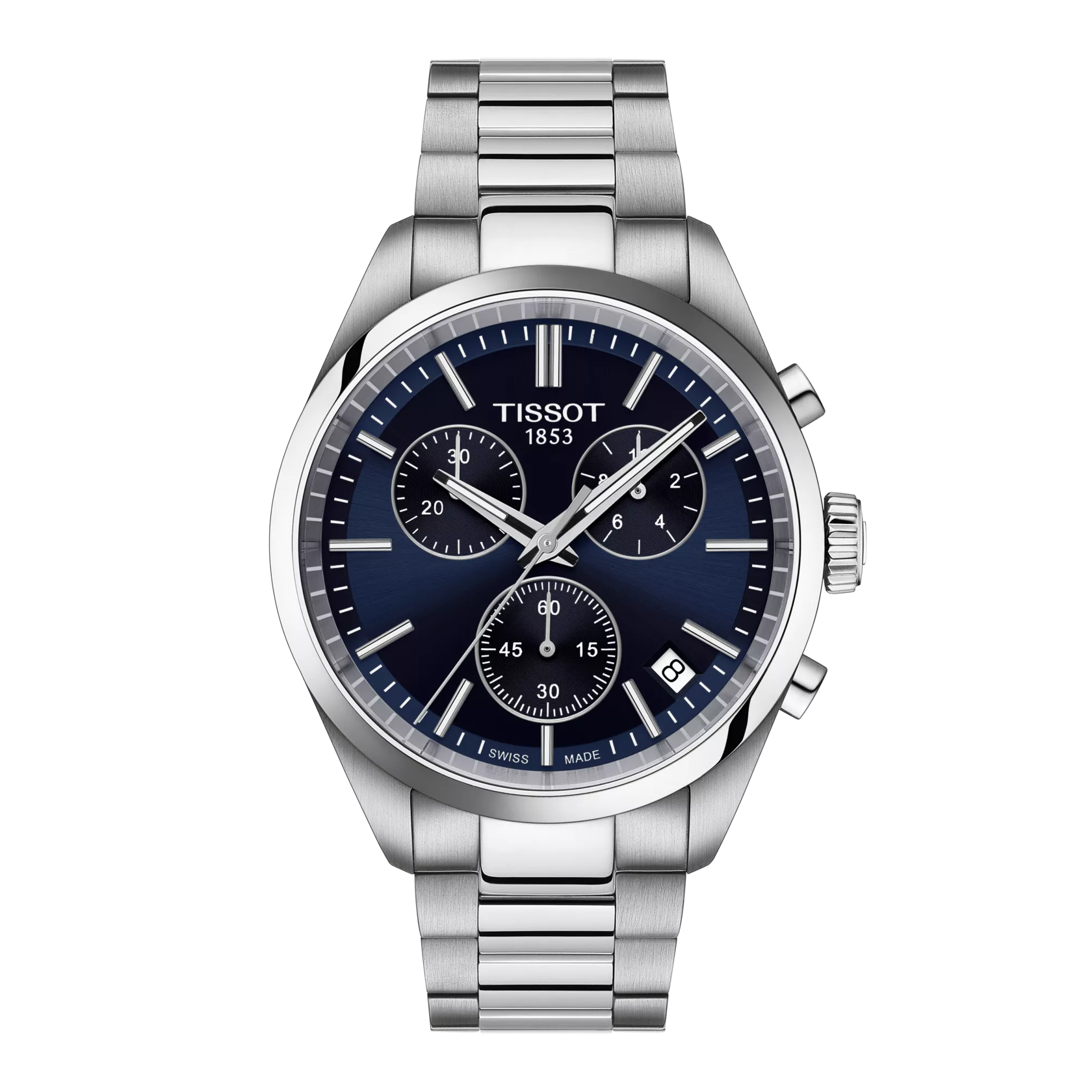 Front view of the watch Tissot PR 100 40mm