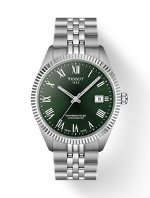 Front view of the watch Tissot Ballade 39mm with shadow