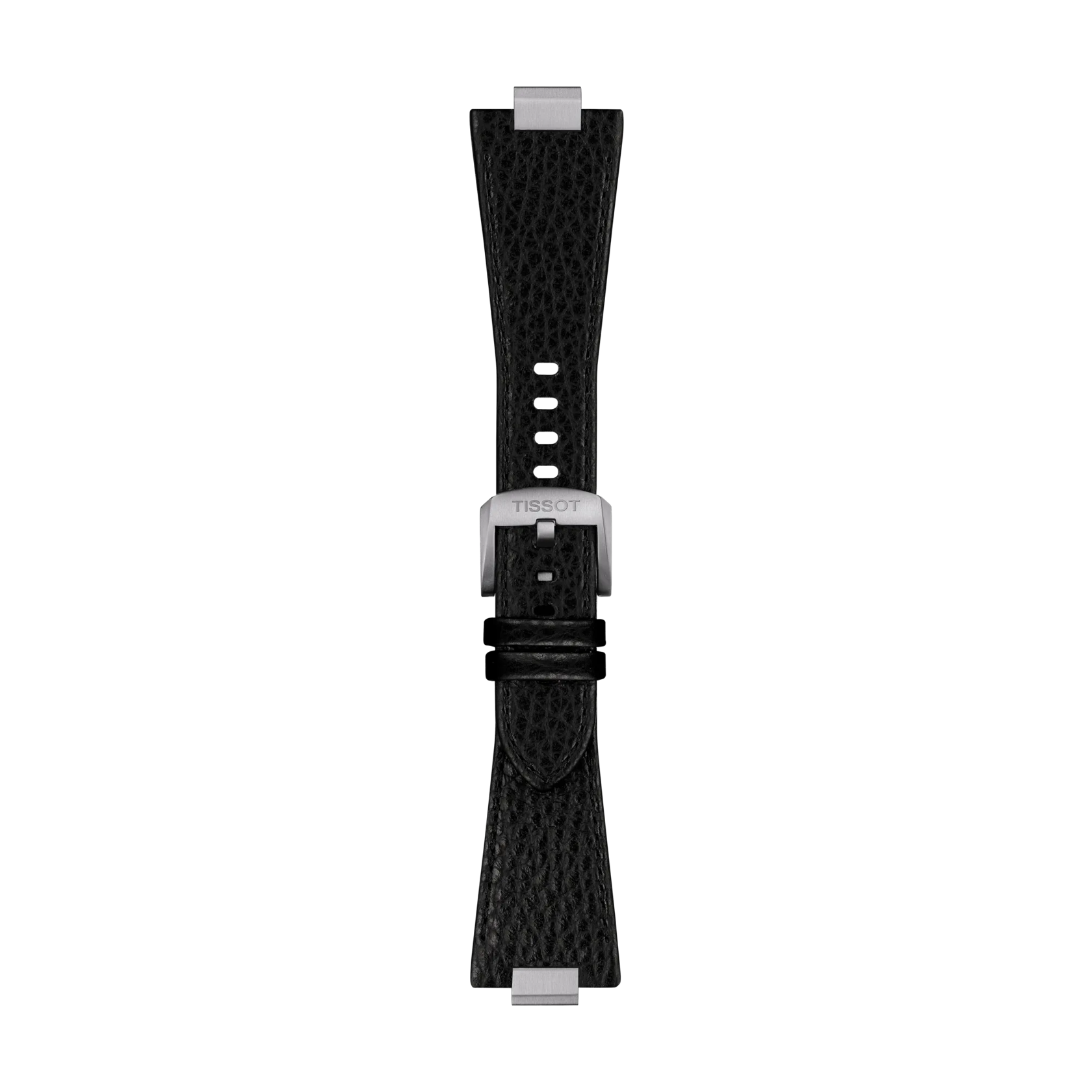 티쏘 공식 PRX 40mm 블랙 레더 스트랩 의 전면 뷰