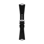 TISSOT オフィシャル PRX 40mm ブラック レザー ストラップの正面図