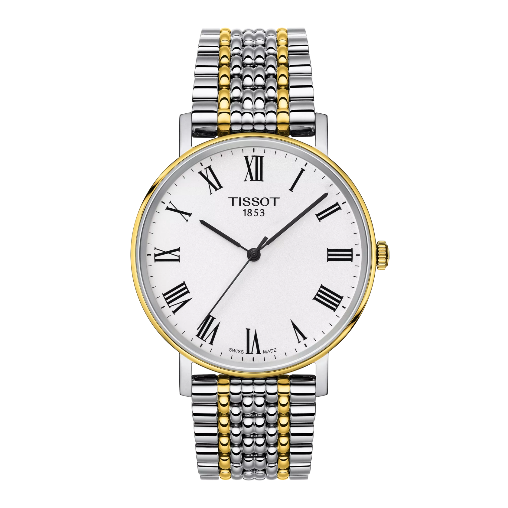 Front view of the watch Tissot Everytime 38mm