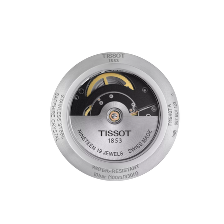 Back view of the watch case Tissot T-Race Swissmatic