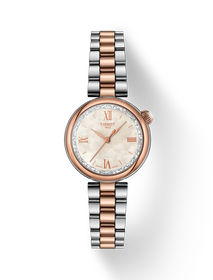 Front view of the watch Tissot Desir 28mm with shadow