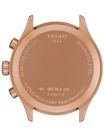 Back view of the watch case Tissot Chrono XL