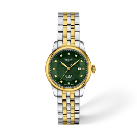 Front view of the watch Tissot Le Locle 29mm with shadow