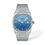 Front view of the watch Tissot PRX 40mm with shadow