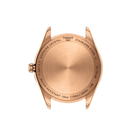 Back view of the watch case Tissot Ballade 40mm