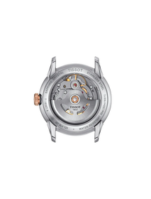 Vista posterior de la caja del reloj Tissot Chemin des Tourelles 34mm