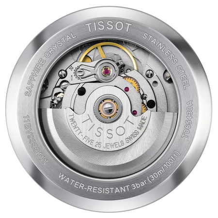 Back view of the watch case Tissot Automatics III